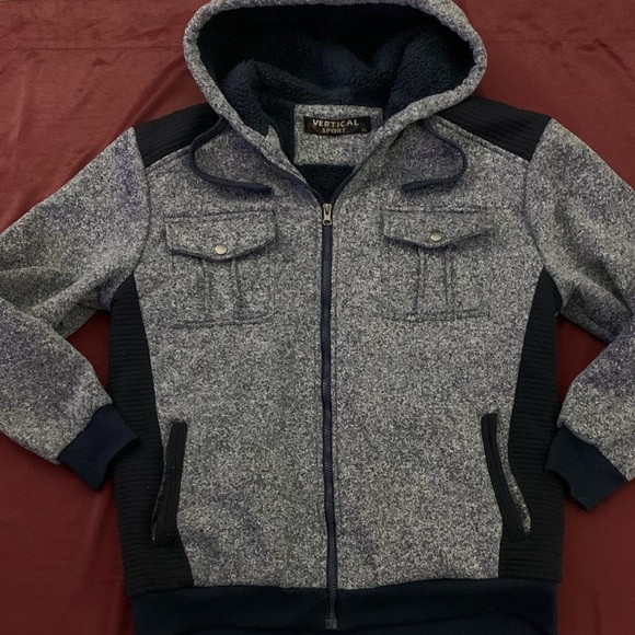 VERTICAL SPORT Heavy Knit Winter Hoodie - Picture 1 of 5